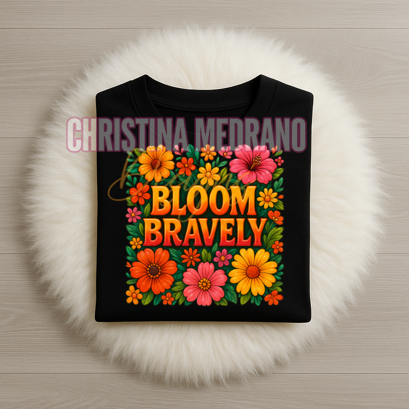 Bloom Bravely Floral Tee