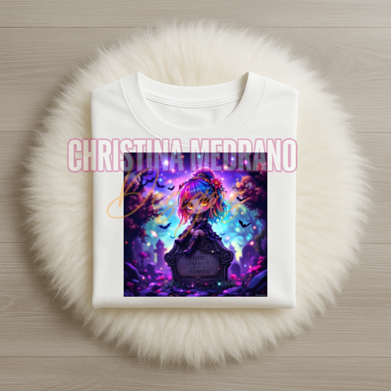 Gothic Dream Girl Graveyard Tee