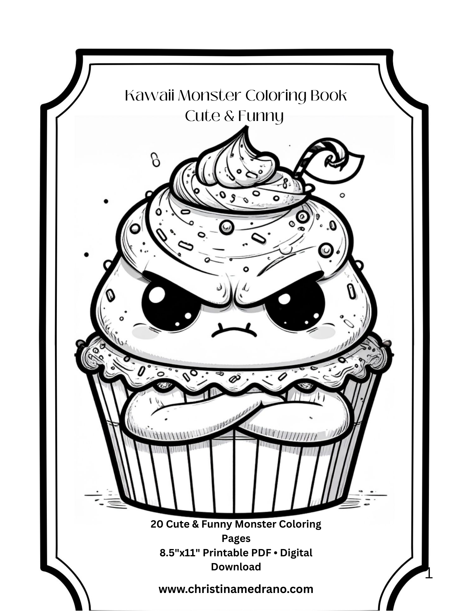 Kawaii Monster Coloring Book: Cute & Funny #1